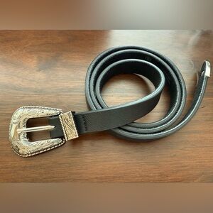 B-Low the Belt Black Western Style Belt